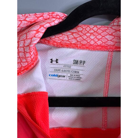 Under Armour Coral/Snakeskin 1/4 zip - Picture 3 of 5